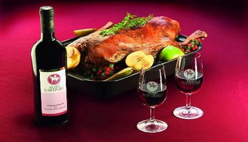 svatomartinské - víno a husa